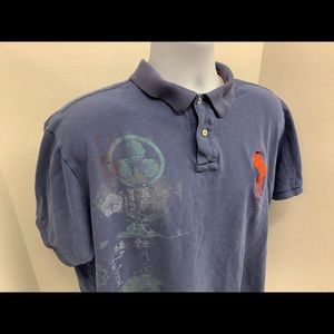 VTG Rare Polo Ralph Lauren Ocean Blue Japn Sz XXL